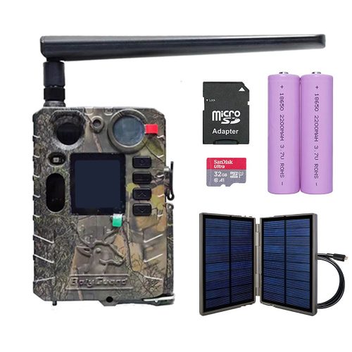 Set cameră de vânătoare  Boly Guard Draco BG410-MSFP 4G cu trimitere e-mail și cloud, cu panou solar