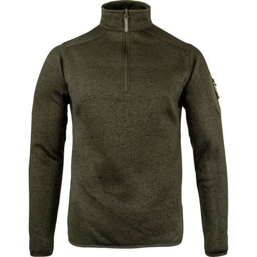 Fleece Jack Pyke Melange Quarter Zip, verde cu pete, mărimea L