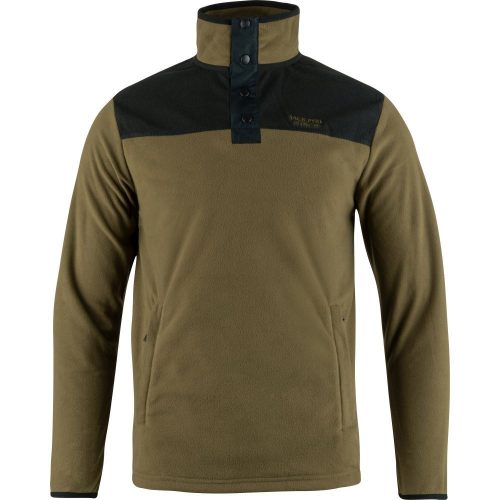 Top Jack Pyke Snap Neck Fleece, muștar închis, mărimea L