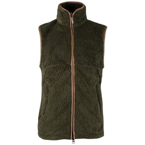 Vestă Jack Pyke Countryman Chunky Fleece Gilet, oliv închis, mărimea L